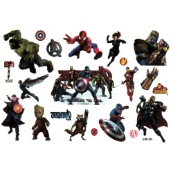 Avengers barntatueringar –...