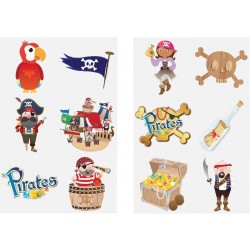 Pirat-tatueringar 60 st –...