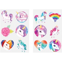 Unicorn 60 barntatueringar...