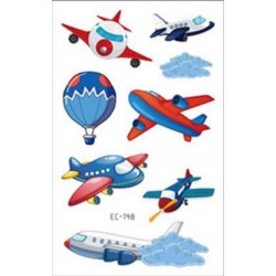 Flygplan barntatueringar 38...