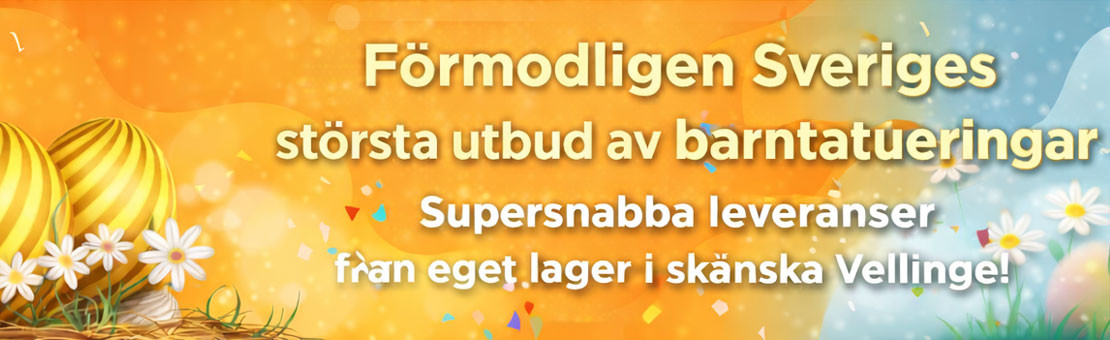 billiga tatueringar tillfälliga tatueringar barntatueringar gnuggisar